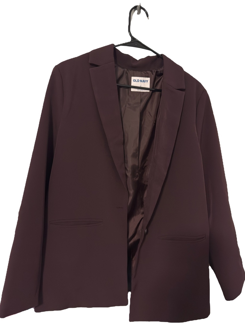 Old Navy Women's Plum/Burgundy Blazer Jacket